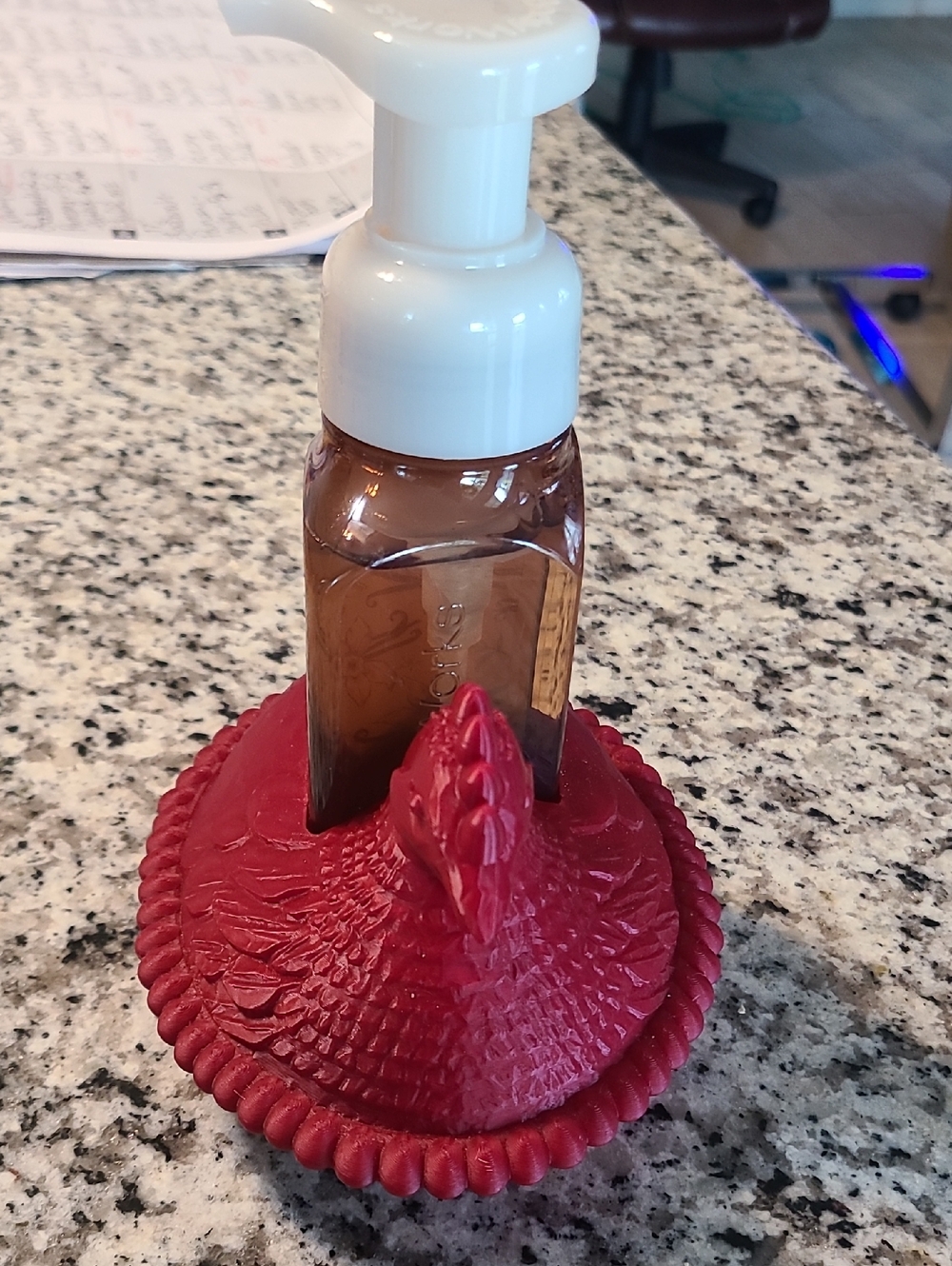 Bath & Body Works Foaming Soap with Red Hen Holder - Picture 2 of 4